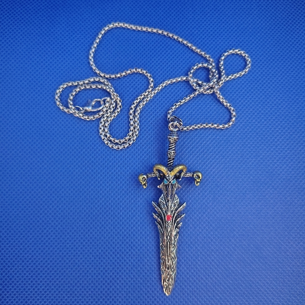 Domineering Angel Sword Necklace - Picture 2 of 7